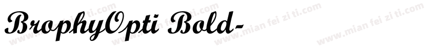 BrophyOpti Bold字体转换